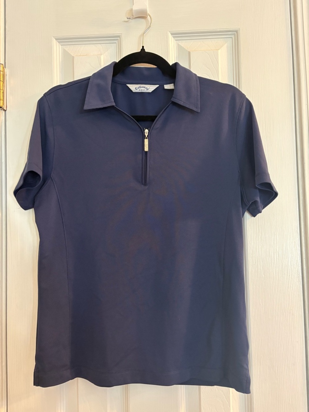 Callaway Blue Half-Zip Golf Polo